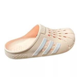 Adidas Adilette Pink Tint and White Clog New with Tags Size 9